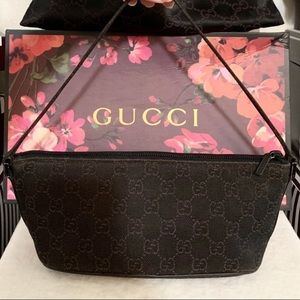 Authentic Gucci Dark Brown Pouchette